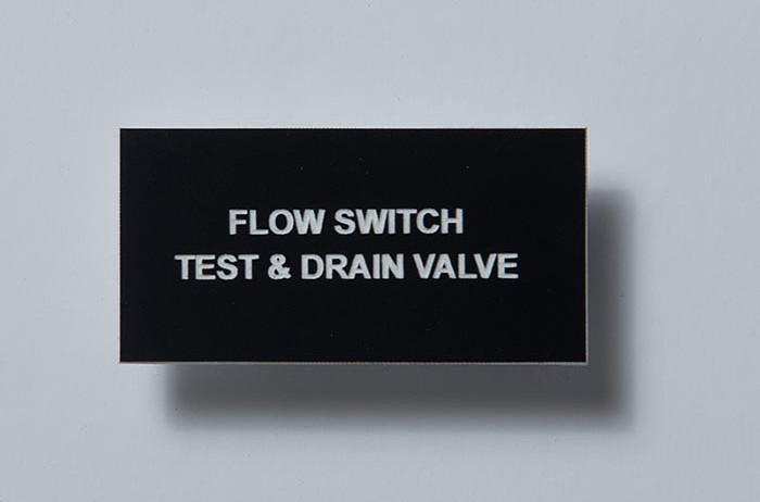 Engraved Plastic Electrical Label